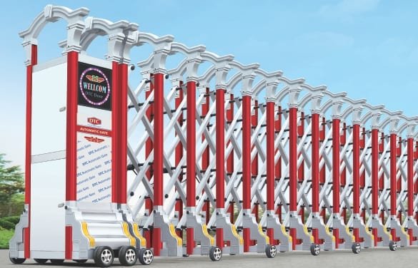 CỔNG XẾP NHÔM TỰ ĐỘNG