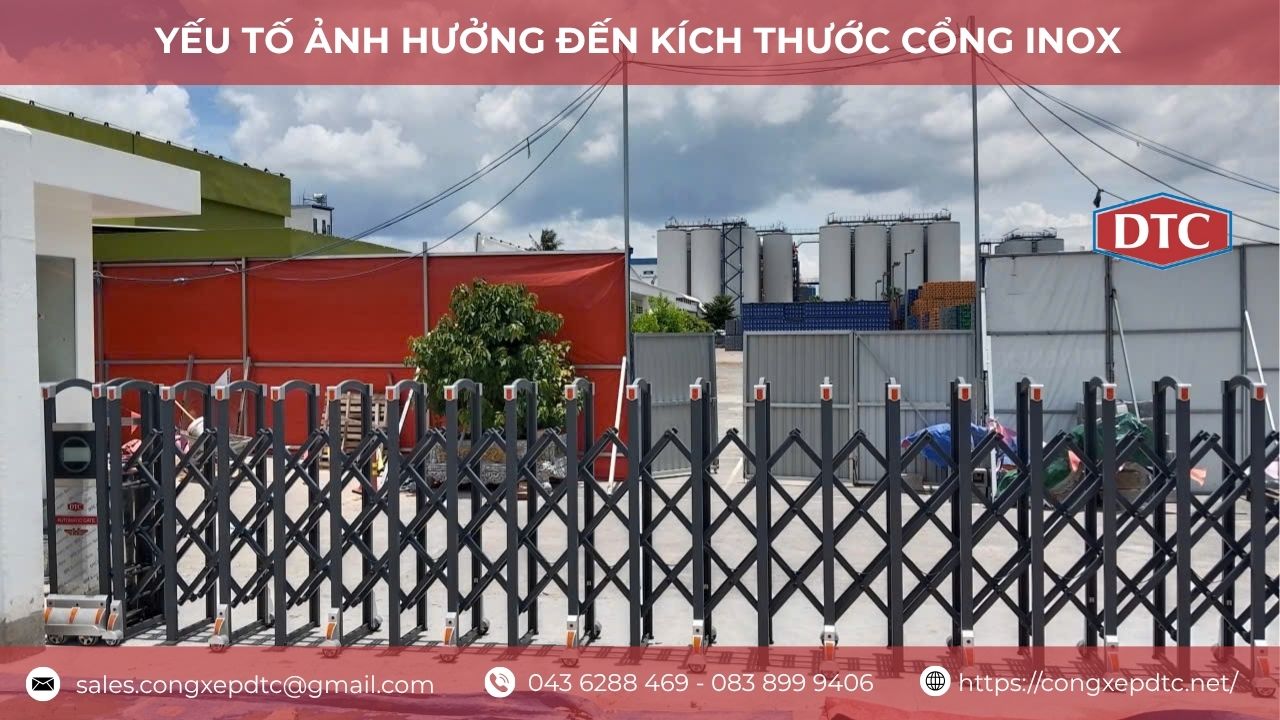 Yếu tố ảnh hưởng đến kích thước cổng inox