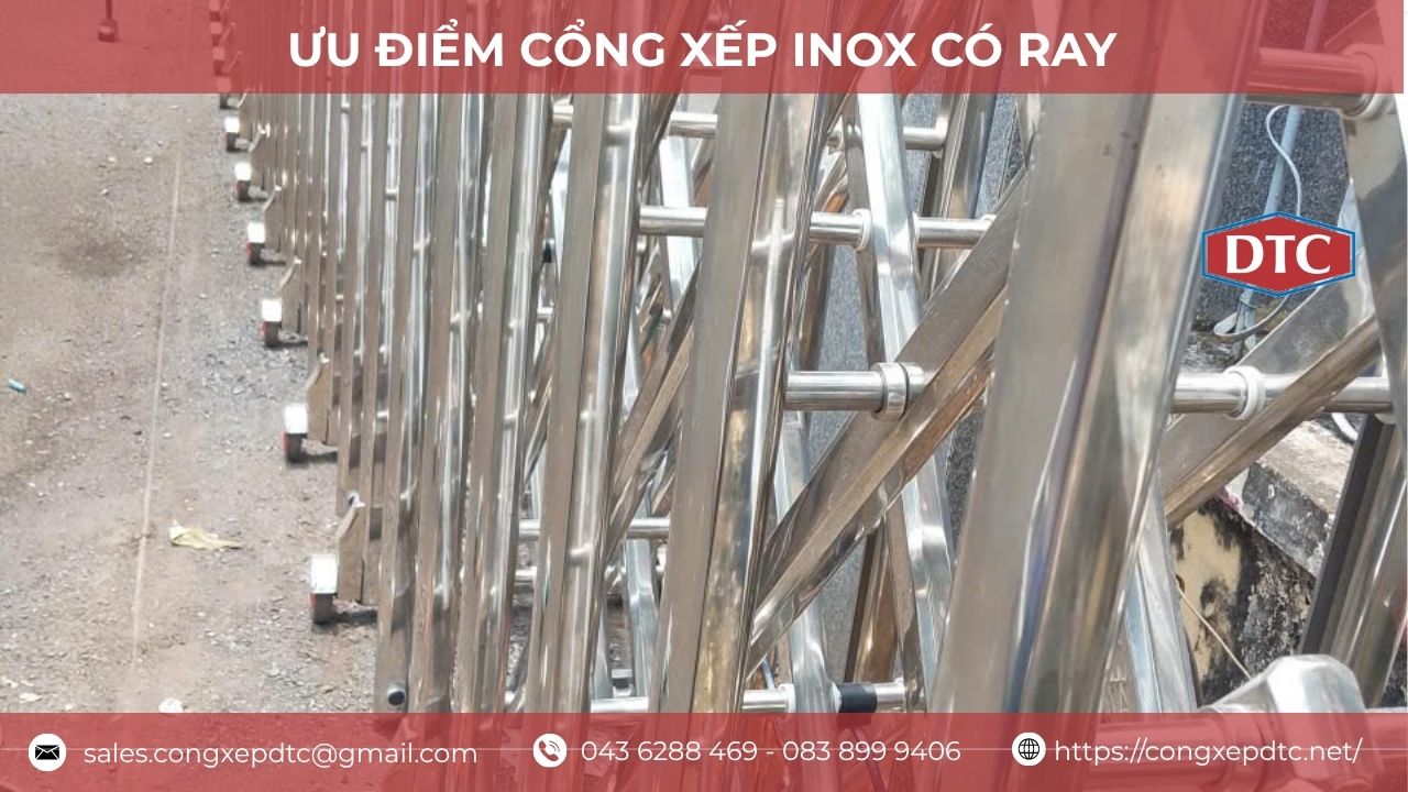 Ưu điểm của cổng inox có ray
