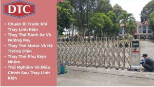 Quy Trình Thay Linh Kiện Cổng Nhôm