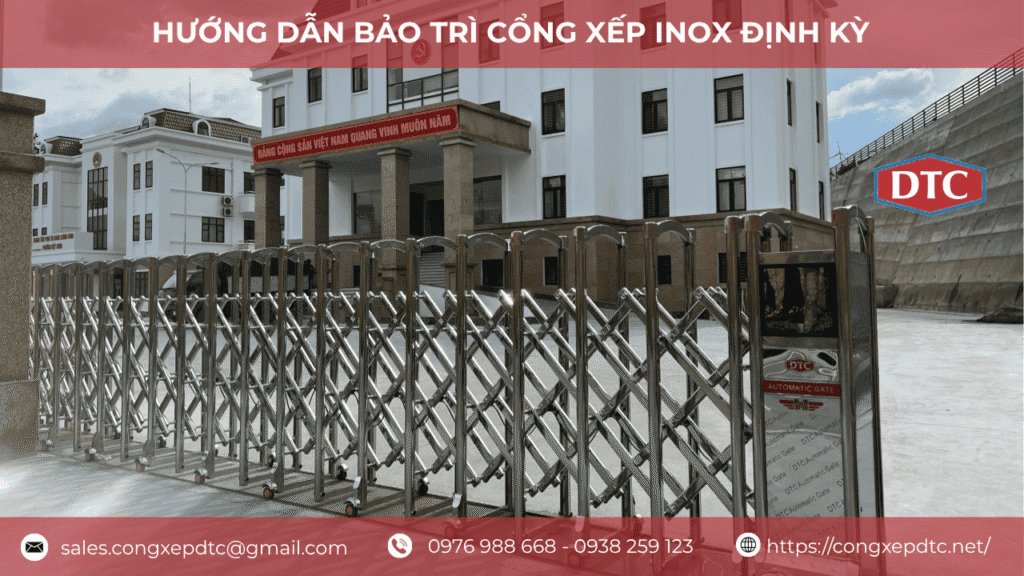 Hướng Dẫn Bảo Trì Cổng Xếp Inox Định Kỳ