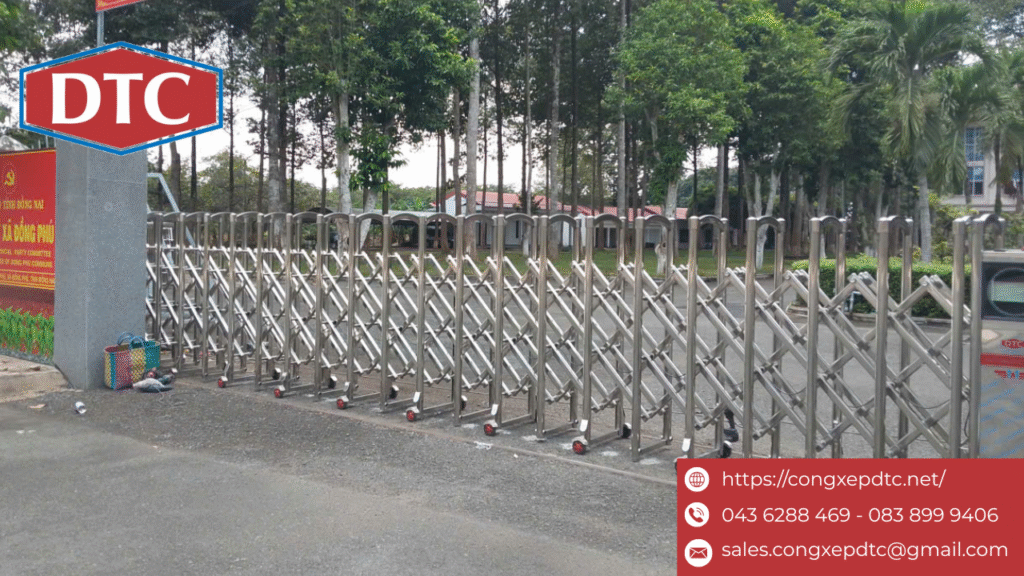 Lí do nên chọn cổng xếp inox DTC