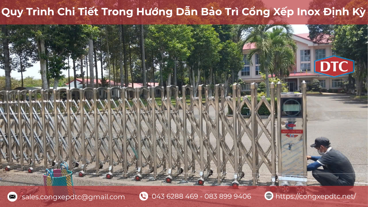 Hướng Dẫn Bảo Trì Cổng Xếp Inox Định Kỳ