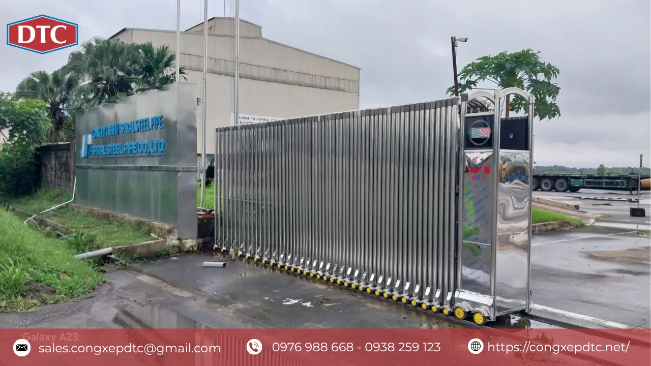 Bảo Trì Và Sửa Chữa Cổng Xếp Inox Tự Động DTC