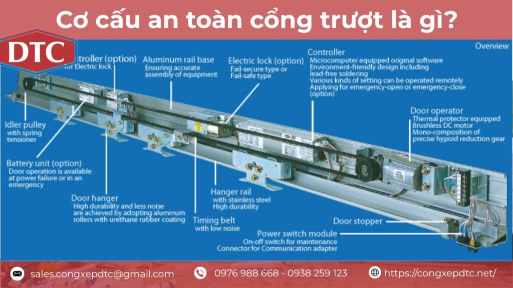 Cơ cấu an toàn cổng trượt DTC là gì