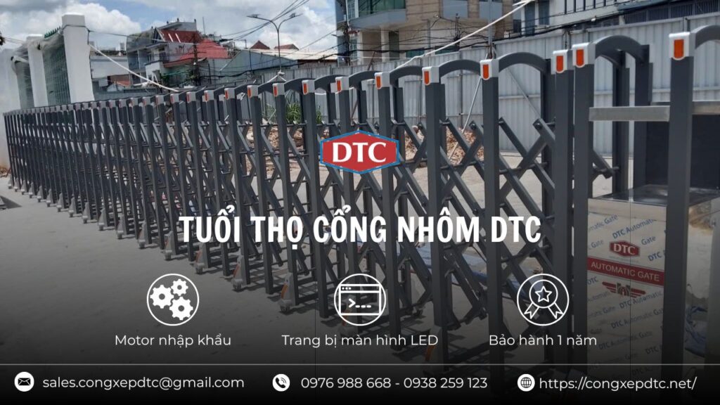 Tuổi thọ cổng nhôm tự động DTC