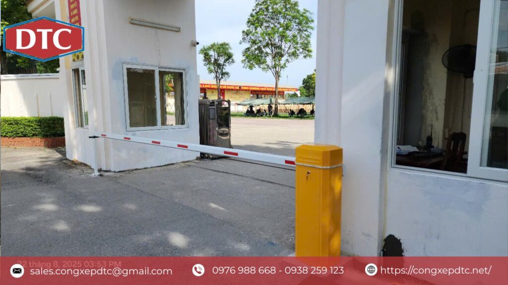 Barrier tự động DTC được lắp đặt tại công sở