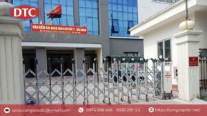 Cổng xếp trượt DTC lắp đặt tại công sở kiểm sát viên Bắc Ninh