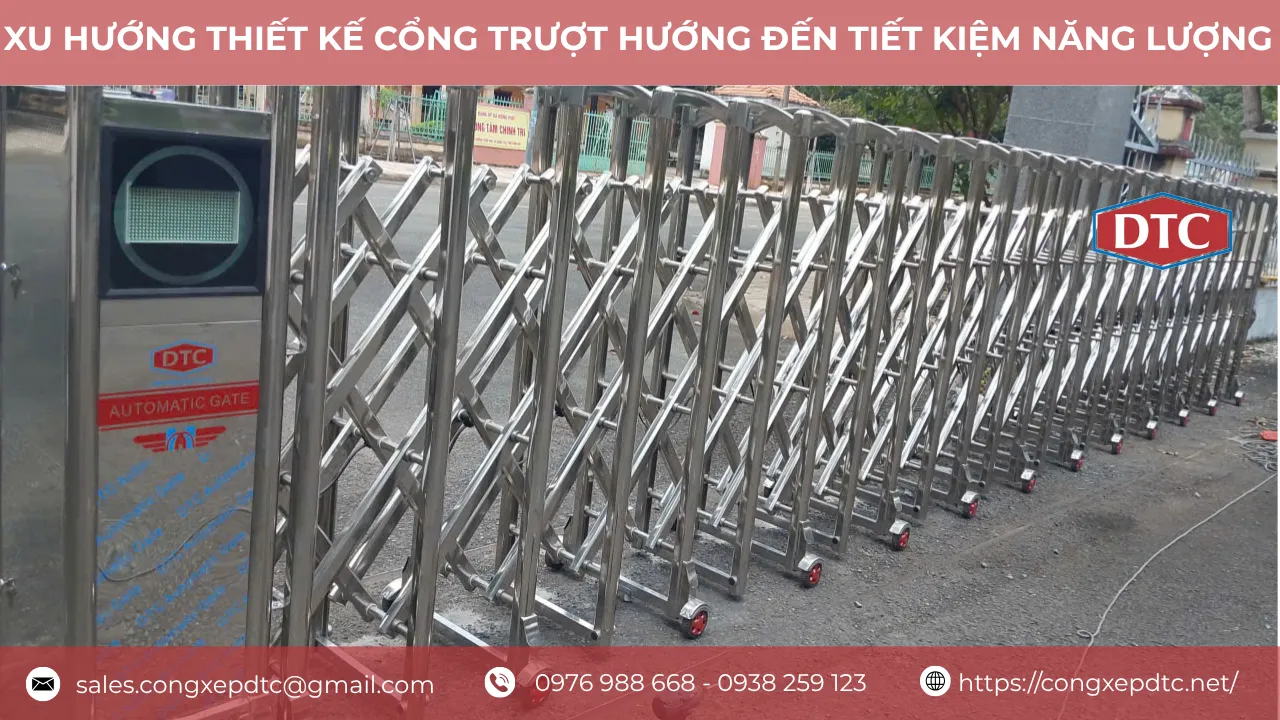 Tiết kiệm năng lượng cổng trượt