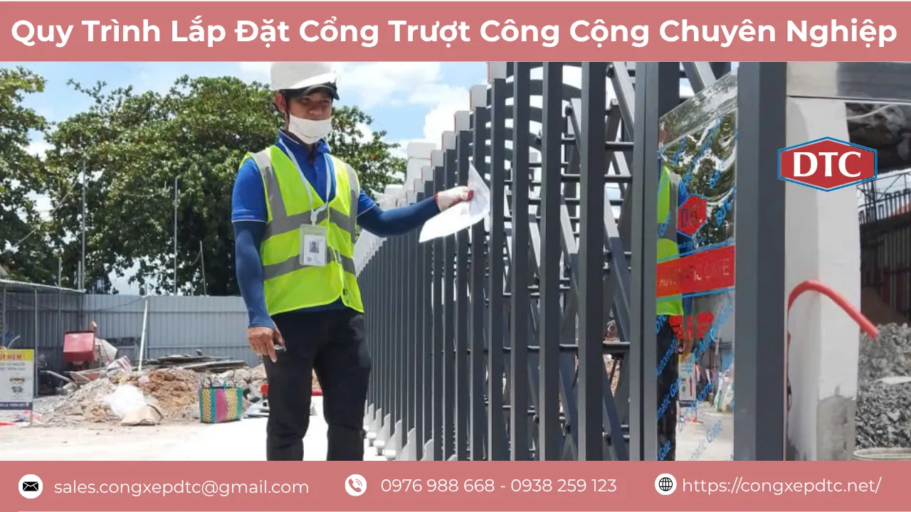 Cổng trượt công cộng