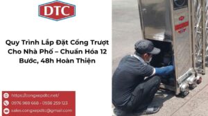 Quy Trình Lắp Đặt Cổng Trượt Cho Nhà Phố – Chuẩn Hóa 12 Bước, 48h Hoàn Thiện