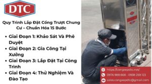 Quy Trình Lắp Đặt Cổng Trượt Chung Cư