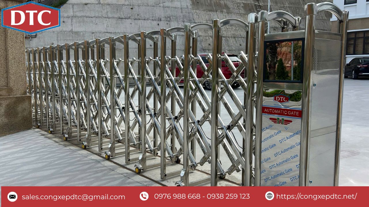 Cổng sau khi được lưps đặt và vận hành một thời gian. Khách hàng rất hài lòng về chất lượng cũng như những dịch vụ bảo hành bảo trì đi kèm của DTC