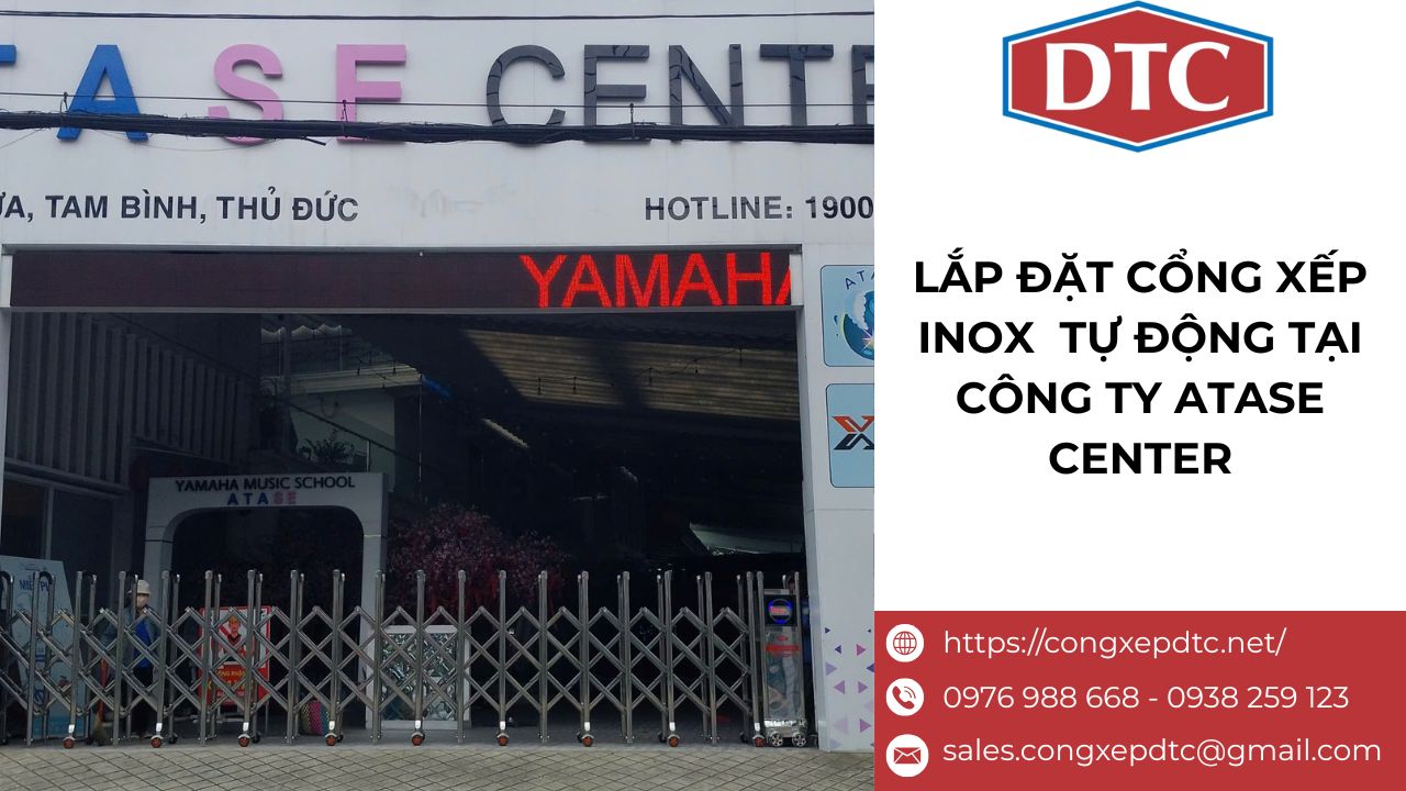 Thông tin công trình lắp đặt cổng xếp inox 304