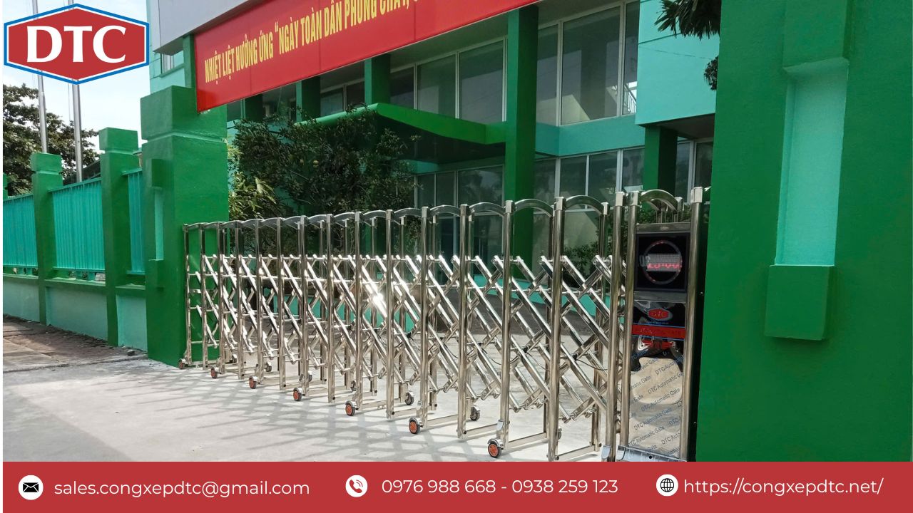 Cổng xếp sau khi hoàn thiện đã đi vào vận hành ổn định. Khách hàng đánh giá rất hài lòng về chất lượng sản phẩm và các tính năng của cổng